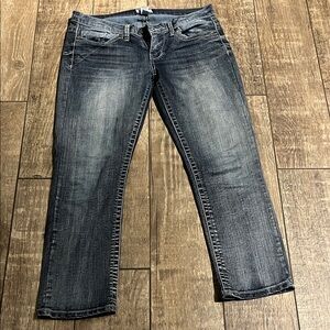 Low Rise Capris… Classic Blue Denim Jeans